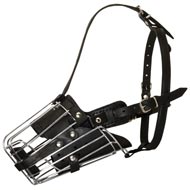Easily Adjustable Well-Fitting Wire Cage Bull Terrier Muzzle Easily Adjustable Well-Fitting Wire Cage Bull Terrier Muzzle