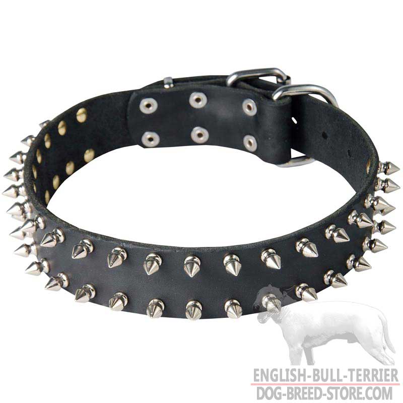 Leather spike sale collar