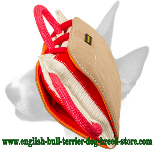 english bull terrier pillow