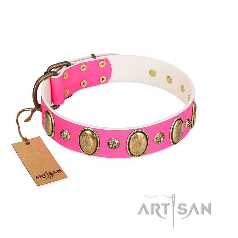 LILAC Chanel Classic Designer Pet Collar – Custom Design Dog Collars
